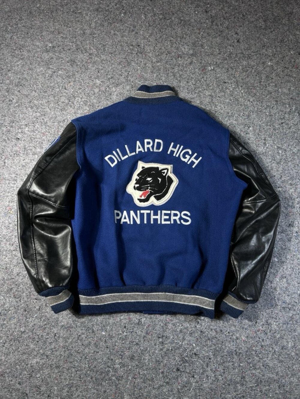 Neff 2008 Dillard High Planters Varsity Jacket Wool Leather Size M